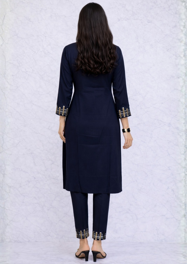 Indo-Western Modal Silk Co-Ord Set with Gota Patti Work (Code Do - 13)